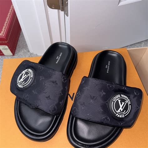 louis vuitton pool slides|louis vuitton slides on sale.